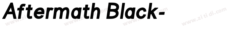 Aftermath Black字体转换